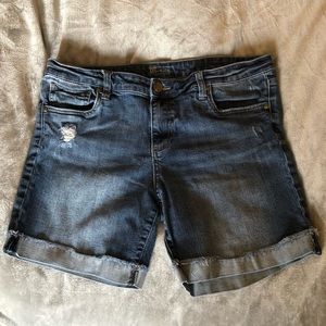 Boyfriend shorts, distressed. Kut from the Kloth